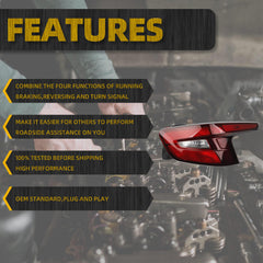 Right Passenger Side LED Tail Light Compatible With 2024 2025 Taillight Rear Lamp Replace 42865505