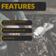 Upgrade Aluminum Oil Filter Housing Kit 26300-3LAA0 Compatible with Hyundai 2016 Genesis 17-20 Genesis G80 20-24 Palisade Kia 17-20 Cadenza 19-20 Sorento 19-21 Sedona 19-24 Telluride