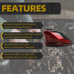 LED Tail Light Assembly Compatible with 2024-2025 Toyota Grand Highlander Rear Lamp Taillight Right Passenger Side Replace#81550-0E340 815500E340