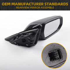 GM1321539 Right Side Mirror Glass Rearview Mirror Assembly 3 Pins Compatible with Chevy Malibu 2016 2017 2018 2019 2020 2021 2022 Replaces 84450515 84725738 Passenger Side