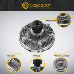 Engine Cooling Fan Clutch Compatible with International DT466E Diesel Engine Replace# 7203102 9902013 7C4Z8A616BA