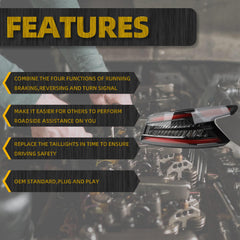 LED Tail Light Compatible with 2019-2023 Nissan Maxima Taillight Rear Lamp Right Passenger Side Replace #265509DJ0A