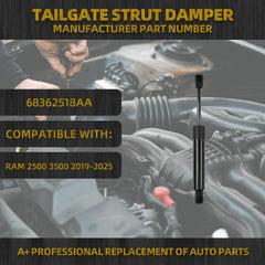 Tailgate Strut Damper Compatible with RAM 2500 3500 2019 2020 2021 2022 2023 2024 2025 OE# 68362518AA
