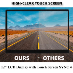 12" Touch Screen SYNC 4 LCD Display Navigation Radio Compatible with Ford 150/250 / Expedition/Bronco 2020-2024 NC3T-18B955-FC ML3T-18B955-AF