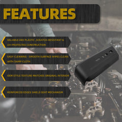 Left Driver Side Seat Switch Housing Compatible with 2015-2016 Ford Expedition Replaces GL1Z-14A707-CB FL1Z-14A707-CB Seat Switch Cover Bezel (Black)