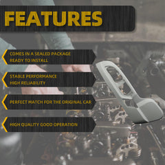 Gray Driver Seat Side Track Cover Compatible with 2009-2017 GMC Acadia Chevrolet Traverse Buick Enclave Replace# 25941791