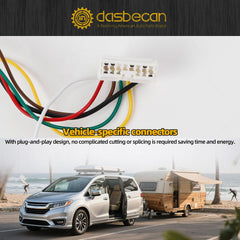 56378 Trailer Wiring Harness Compatible with Honda Odyssey 2011-2017 4-Pin Connector Towing Wiring Kit