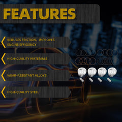 Engine Piston&Pin&Snap Ring Kit Compatible with Hyundai Sonata 2011-2019 Kia Optima 2011-2019 Kia Sorento 2011-2019 Kia Sportage 2014-2019 Replace# 230402G200