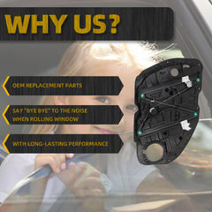 Front Right Passenger Side Power Window Regulator with Panel Compatible with Kia Optima K5 2016-2021 Replaces 82481-D4000 82481-D5000 Without Motor