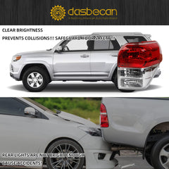 Right Passenger Side Tail Light Assembly w/o Bulb Compatible with Toyota 4Runner 2010-2013 Rear Lamp Replaces# 81551-35360 TO2819147