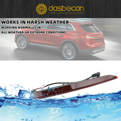 LED 3rd Brake Light, Third Brake Lamp Compatible with 2016-2018 Lincoln MKX, High Mount Stop Light with Bulbs, Replcaces# FA1Z-13A613-AB FA1Z13A613AB