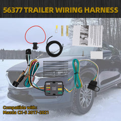 56377 Trailer Wiring Harness Compatible with Mazda CX-5 2017 2018 2019 2020 2021 4-Pin Connector Towing Wiring Kit
