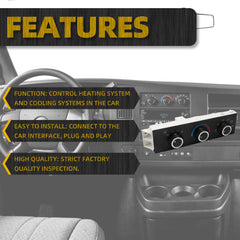 599-293 Front A/C Heater Climate Control Module Compatible with 1996-2021 Chevrolet Express G30 GMC Savana G3500 Replace# 15773676