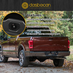 Tailgate Handle Backup 720P Rear View Camera Compatible with 2015 2016 2017 Ford F150 F-150 Replace#FL3Z-9943400-BA IP67 Waterproof 155° Horizontal Vertical 115°