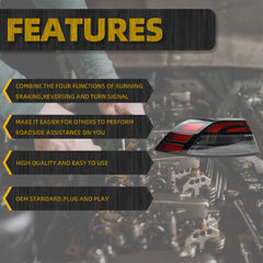 Tail Light Assembly LED Compatible With 2023 2024 2025 Honda Accord Taillight Rear Lamp Left Driver Side 33550-30A-A01