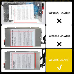 WF-9865 65 Amp RV Power Converter Compatible with 9800 Series RV Converter 65 amp for Camper RV Trailer Replace WF-9865-MBA WF-9865-AD-MBA WF-9865AN