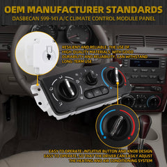 599-141 A/C Climate Control Module Temperature Control Panel Compatible with Chevrolet Cobalt 2005 -2009 Pontiac G5 2007-2009 Replaces# 599141