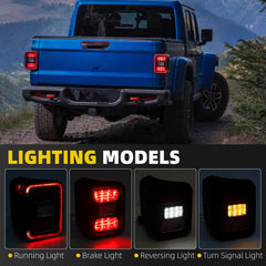 Dasbecan Tail Light Compatible with 2020-2026 Jeep Gladiator