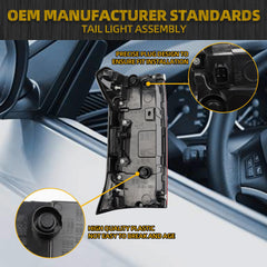 Tail Light LED (With Tailgate Switch) Compatible With 2024 2025 Toyota Tacoma Taillight Assembly Rear Lamp Right Passenger Side 81550-AK010