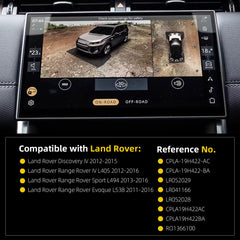 CPLA-19H422-AC Front & Rear Backup Camera with Side Surround View Compatible with Land Rover Range Rover Discovery 2011-2016 Replaces# CPLA-19H422-BA LR052029 LR04166