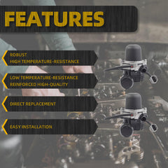 Exhaust Gas Circulating Secondary Air Injection Pump Compitable With 2007-2013 Land Cruiser LX570 Sequoia Limited Tundra Replaces# 17610-0S010 17610-0P010 17621-0S012(Pack of 2)