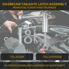 Tailgate Latch Assembly Compatible with TGL3410 TGL3410ST Dump Truck Accessories Replaces# TGL34SBR TGL3410HDW Steel Silver