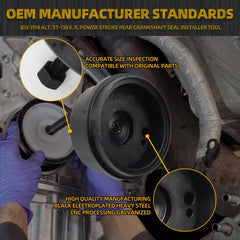 303-1514 Rear Crankshaft Seal Installer Tool Compatible With 2011-2021 Ford Super Duty F-250 350 450 550 6.7L Replace# Alt ST-138