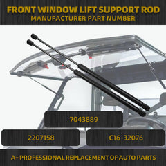 Front Window Windshield Tip Out Lift Supports Struts Shocks Gas Spings Compatible with Polaris Ranger 2013-2025 Replace# 2207158 7043889