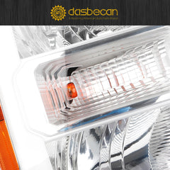 Halogen Headlights Compatible With Ford F250 F350 F450 F550 2023-2025 w/Bulbs Headlamp Assembly Right Passenger Side Replaces# PC3Z13008H