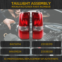 Left&Right Tail Light Compatible With 2003-2023 Chevy Express GMC Savana 1500/2500/3500 84216114 84639024