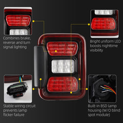 Dasbecan Tail Light Compatible with 2020-2026 Jeep Gladiator