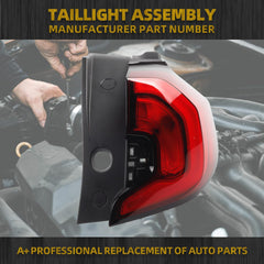 Right Passenger Side Tail Light Assembly Rear Lamp Compatible with 2018-2021 GMC Terrain