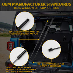 Rear Hatch Liftgate Struts Lift Supports, 68282670AA Gas Spring Prop Rods Tailgate Struts Shocks Compatible with Jeep Wrangler 2018-2024