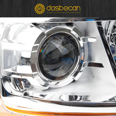 Halogen Headlight Compatible With Ford Expedition 2015-2017 Right Passenger Side Headlight Assembly Chrome Housing Replaces# FL1Z13008C FO2503334