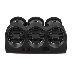 Center Dash A/C Air Vent AC Panel Trim Compatible with Altima 2007-2012 Console Dashboard Outlet Kit Replaces# E771-5111E100 68750-JA00A with Emergency Switch