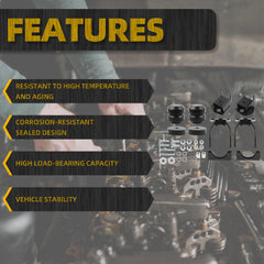 FR1504E Pair Rear Suspension System Replacing Bump Stops Compatible With 2015-2021 Ford F-150 2WD And 4WD Pickup Trucks