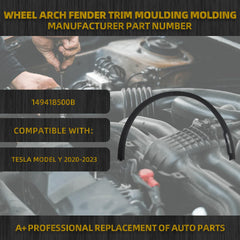 Front Left Fender Trim Compatible With Tesla Model Y 2020-2023 Driver