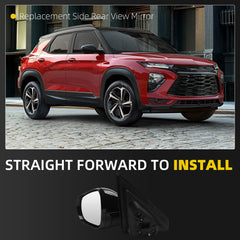 Side Rear View Mirror Compatible with 2021-2024 Chevy/Chevrolet Trailblazer LT Power Heated Power Glass Door Rearview Mirror Driver Left GM1320670 42725571-PFM(5pin)