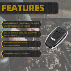 Key Fob Remote Compatible with 2017-2022 Subaru Crosstrek Forester Impreza Legacy Outback CVT STI WRX Replaces 88835-FL03A 4 Button Keyless Entry Remote Control FCC ID HYQ14AHK