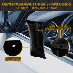 Front Bumper Bar Molding Compatible with F250 F350 F450 F550 2011 2012 2013 2014 2015 2016 OE Replaces BC3Z-16039-AA (Left Driver Side)