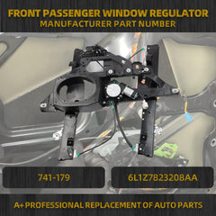 Front Passenger Side Power Window Regulator Assembly Compatible with Ford Expedition Lincoln Navigator 2003-2006 Right Side with 2-Pin Motor Panel Replaces 741-179 6L1Z7823208AA