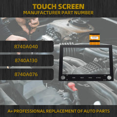 8" Touch Screen with 2 knobs Compatible with 19-21 Mitsubishi Outlander Sport Mitsubishi ASX Replaces 8740A040 8740A130 8740A076 Glass Digitizer