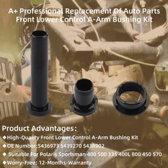 28Pcs Front & Rear Lower Control A-Arm Bushing Kit Compatible With Polaris Sportsman 400 500 335 400L 800 450 570 1996-2018 Replaces# 5436973 5439270