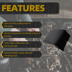 Left Front Lower Molding Trim Compatible with 2016-2021 Mazda CX-3 Door Lower Decorative Protective OEM Panel Replace #D10E-51-PP0C