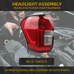 Tail light With Bulbs Compatible With 2022-2024 Ford Expedition(XL XLT) Left Driver Side Tail Lamp Rear Light Assembly Replace# NL1Z-13405-A NL1Z13405A