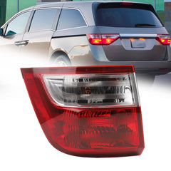 Tail Light Assembly Compatible with 2011 2012 2013 Honda Odyssey Halogen Rear Lamp Taillight Left Driver Side Replace#33550-TK8-A01 HO2804100