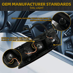 Right Passenger Side Tail Light Assembly Compatible with 2015-2022 Chevrolet Colorado Replaces 84630993 GM2801270 Rear Brake Lamp Halogen Type