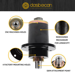 Lawn Mower Deck Spindle Assembly Compatible with 48" 50" 52" 60" Bad Boy CZT ZT Elite Pup Lightning Series Replaces 037-6015-00 037-6015-50 (3PCS)