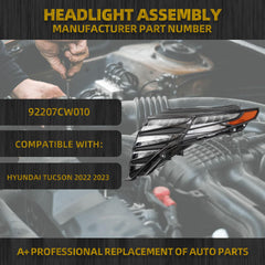 LED Daytime Running Light Compatible With Hyundai Tucson 2022 2023 Left Driver Side LED Daytime Running Assembly Replaces# 92207CW010