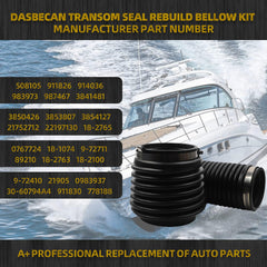 3854127 Transom Seal Rebuild Bellow Kit Compatible with Volvo Penta SX-S SX-C SX-R SX-M DP-S and Cobra Stern Drive 1986-1993 Out Drive Replaces# 18-2772-1 3850426 508105 3853807 911826 914036
